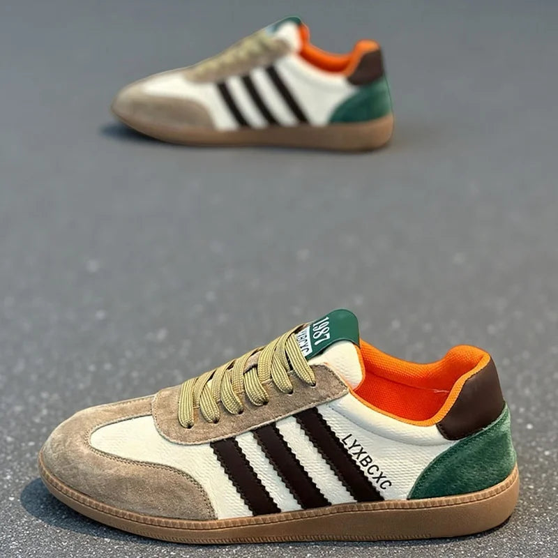 Hot Selling Leather Shoes Running Men Casual Skate Shoes Sneakers Summer Trainers Board Shoes Free Shipping 2025 New Breathable