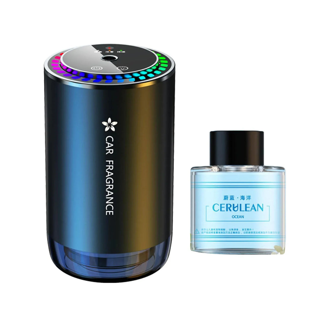 Smart Car Air Freshener with Star Projector & Essential Oil Diffuser - 50ml Long-Lasting Aroma Diffuser with Automatic On/Off