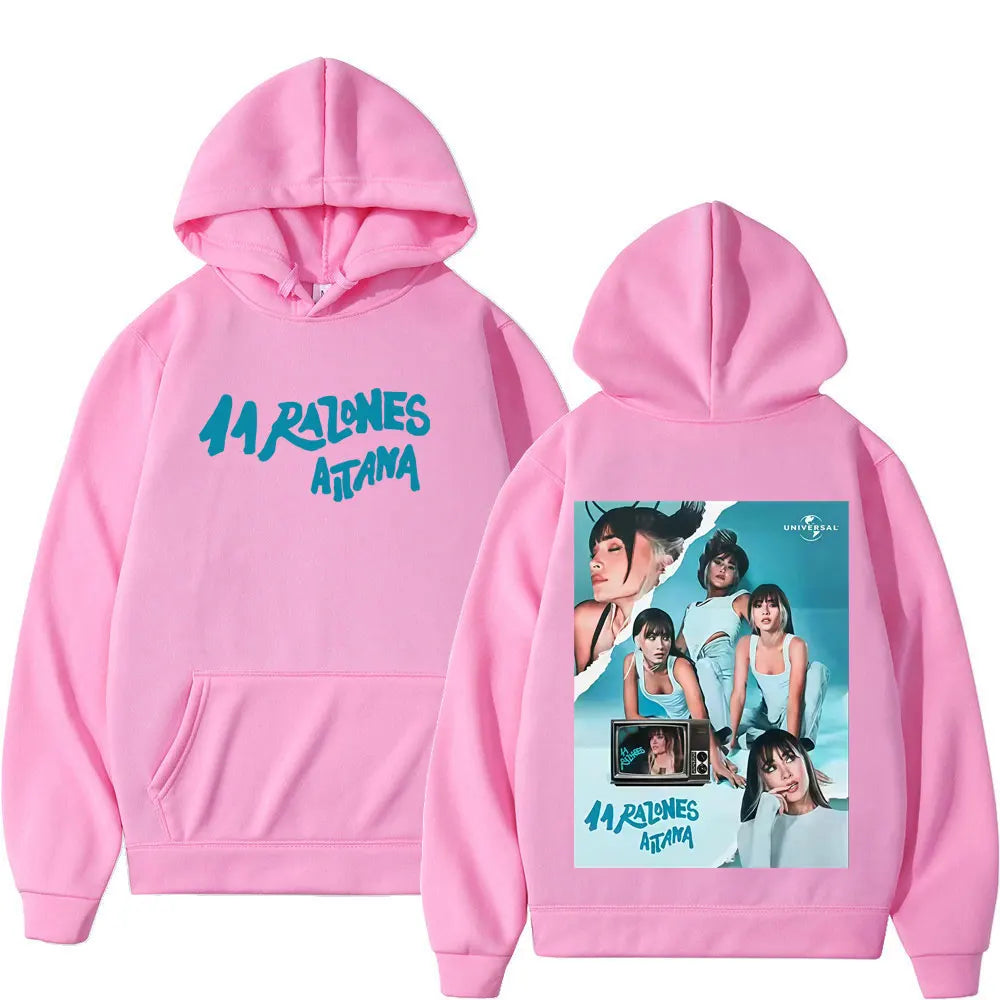 Singer Aitana Ocana Tour 2025 Graphic Hoodie Men's Women Fashion Clothing Hoodies Long-sleeved High-quality Casual Sportswear