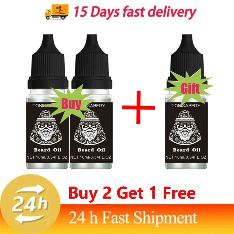 High Quality Fast Beard Growth Serum For Men Promote Beard Regrowth Thicker Longer Fuller Anti Hair Loss Essential Oil Hair Care