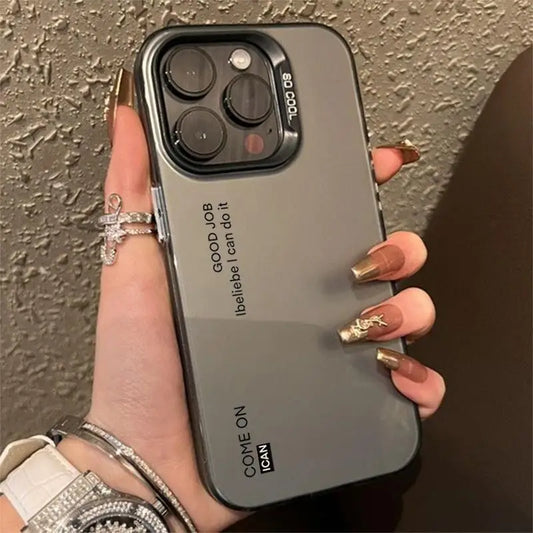 High-end Personality Anti-drop Armour Phone Case Shockproof Anti-slip Protective Cover for IPhone 16 Pro Max 15 Pro 14Plus 13 12