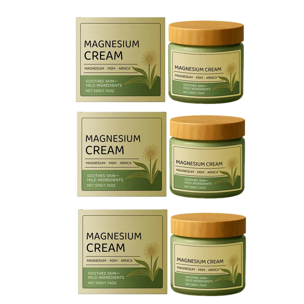 Magnesium Soothing Body Cream - Relieves Tension & Muscle Discomfort, Deep Moisturizing Joint Relief Cream for All Skin Types