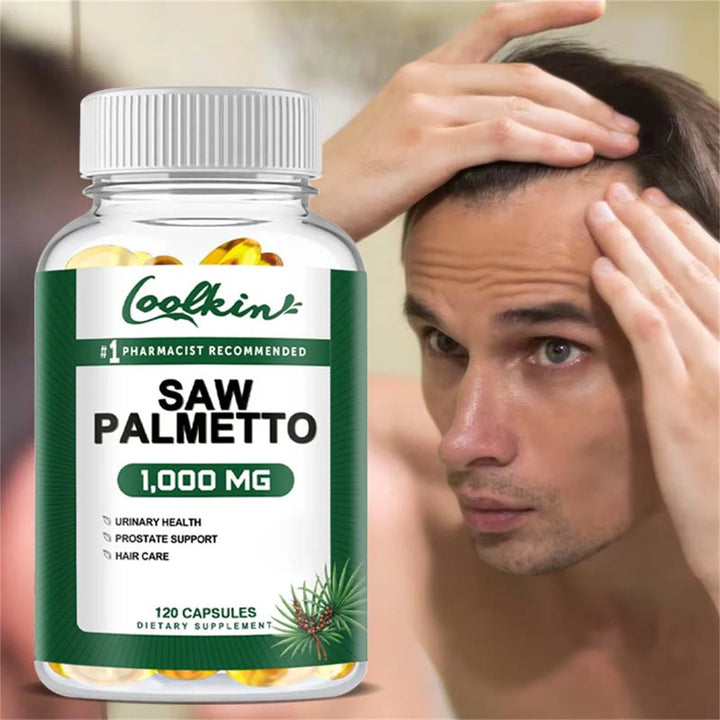 Saw Palmetto - Promotes Hair Growth, Prevents Hair Loss, Reduces Baldness, Supports Healthy Urination Frequency