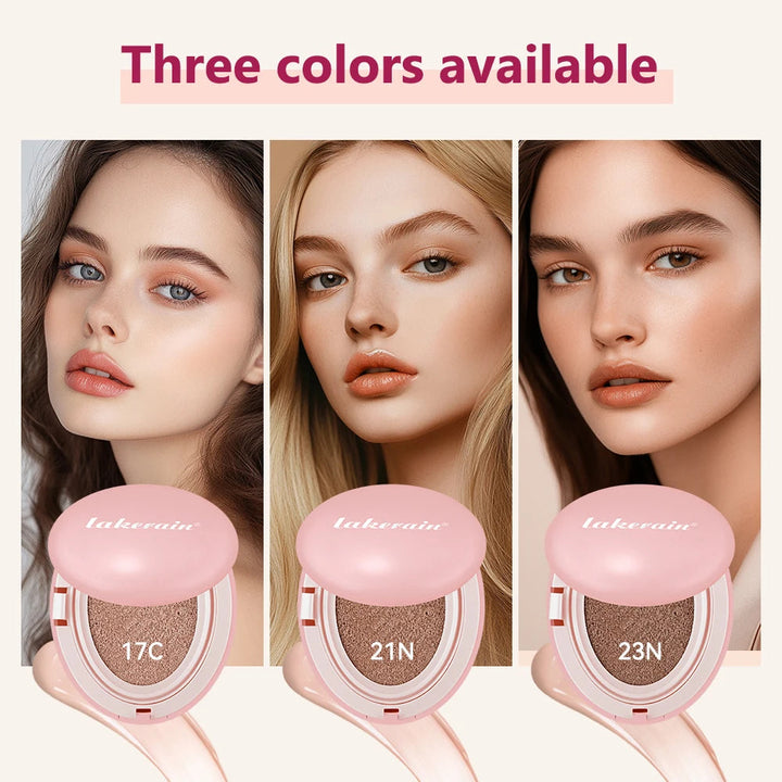 Lakerain Cushion Foundation Korean Makeup Base Mist Foundations Makeup Full Coverage Long-lasting Cc Cream Sunscreen Cosmetic Halalzen