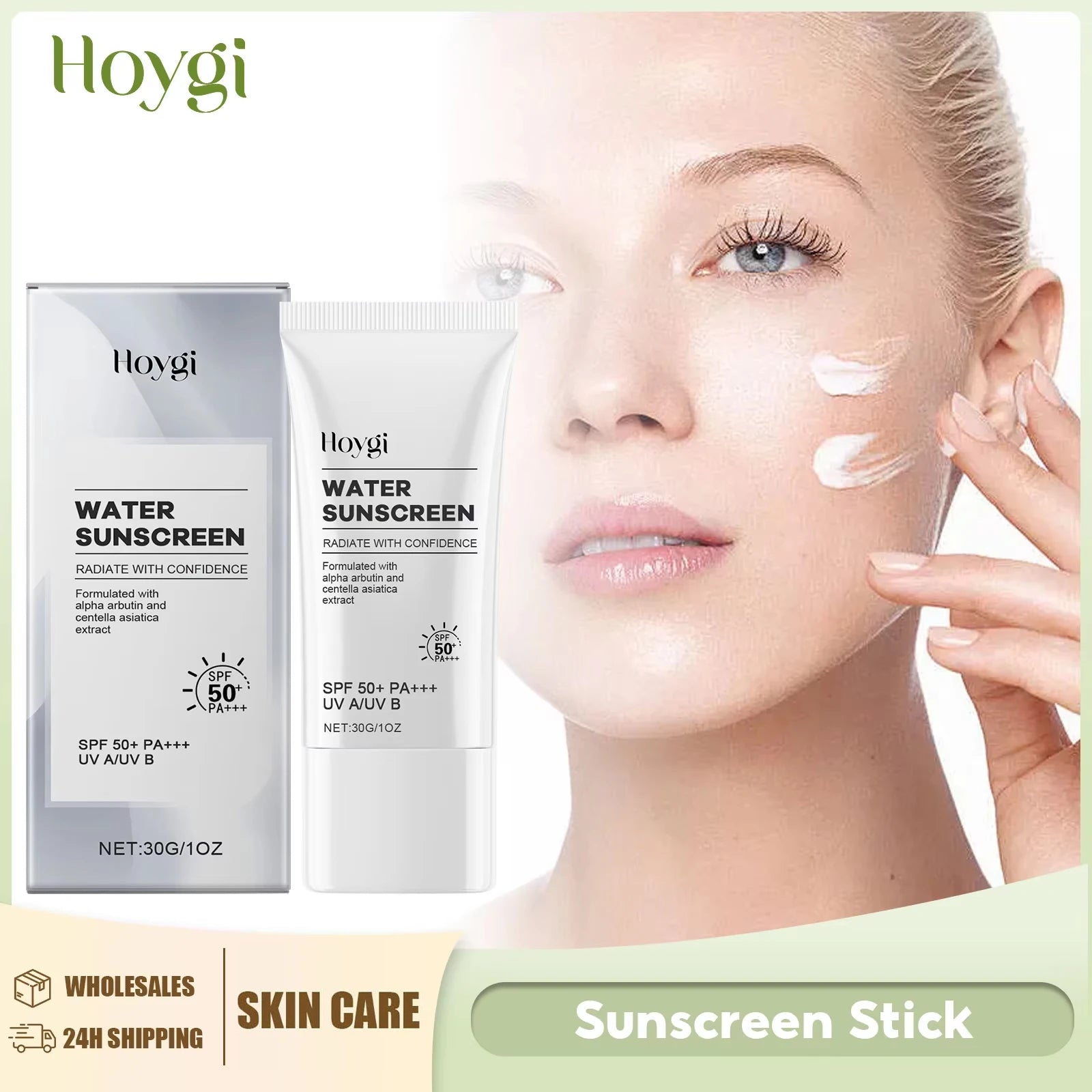 Sunscreen Cream Stick Spf 50+ Anti Oxidant UV Oil-Control Concealer Nourishing High Sun Protection Isolation Cream for Face Body Halalzen