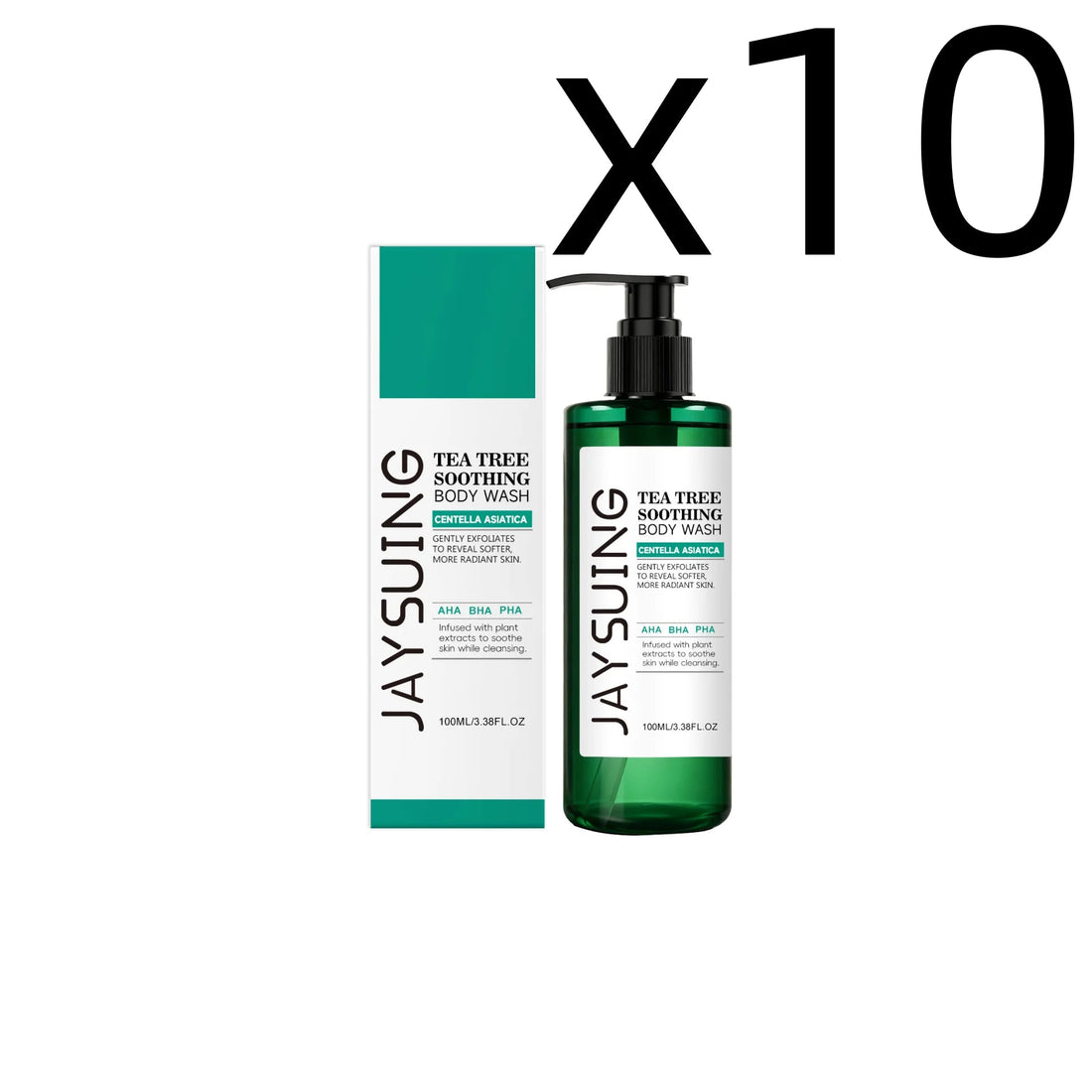 Centella Tea Tree Body Wash Deep Clean Refresh Cool Soothe Sensitive Nourish Calm Skin Discomfort Repair Skin Barrier Shower Gel Halalzen
