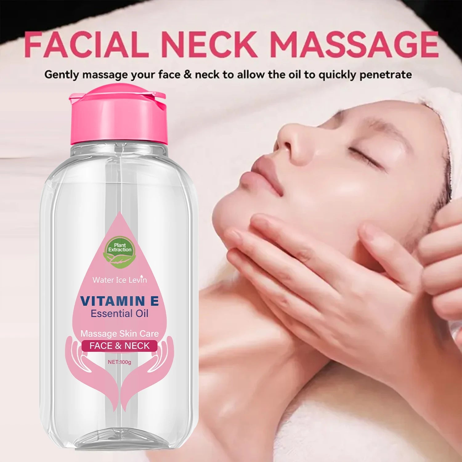 Vitamin E Essential Oil with Niacinamide & Ceramide - Face & Neck Massage Skin Care for Even Tone Halalzen