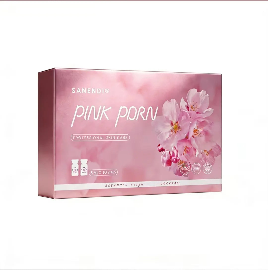 Sanendi PDRN Pink Cocktail Salmon DNA Facial Serum For Dermapen Face Glowing Hyaluronic Acid  Korean Skin Care 5mlX10vials Halalzen