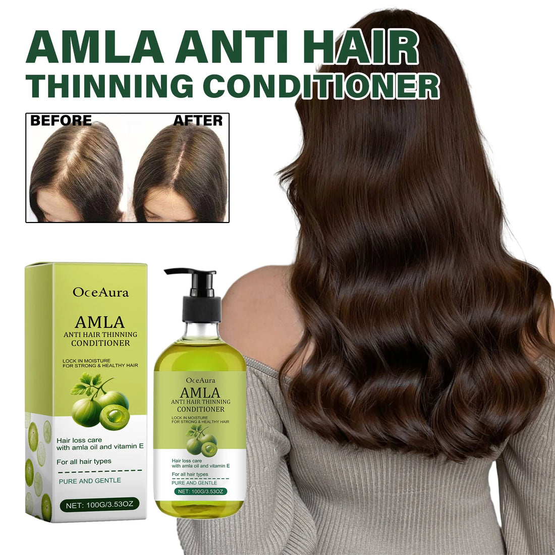 Conditioner Original Amla Oil Hair Growth Moisturizing Smoothing Repair Damaged Dry Frizzy Ends Split Scalp Treatment Hair Mask
