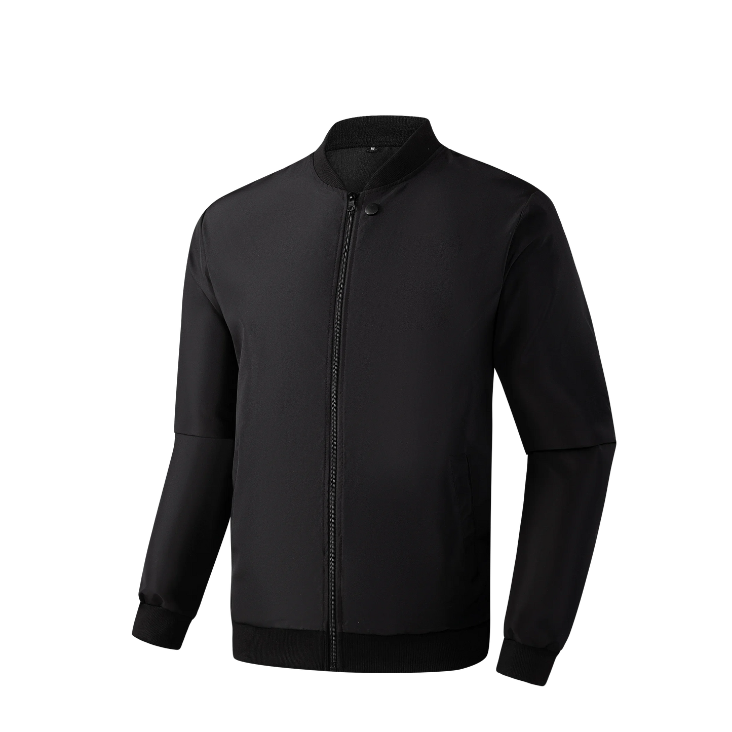 2025 Spring and Autumn New Baseball Collar Short Loose Solid Color Jacket Men's Business Casual Thin Coat Trend