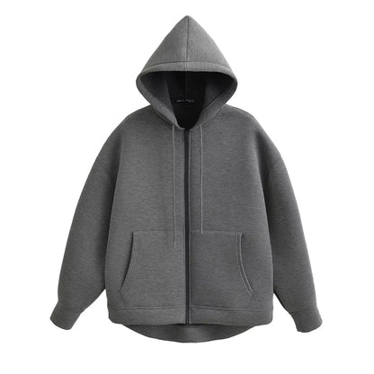 MUJER Zip up Hoodies Women Autumn Hooded Sweatshirt Woman Long Sleeve Oversized Women's Sweatshirts Zip Hoodie Women Jackets