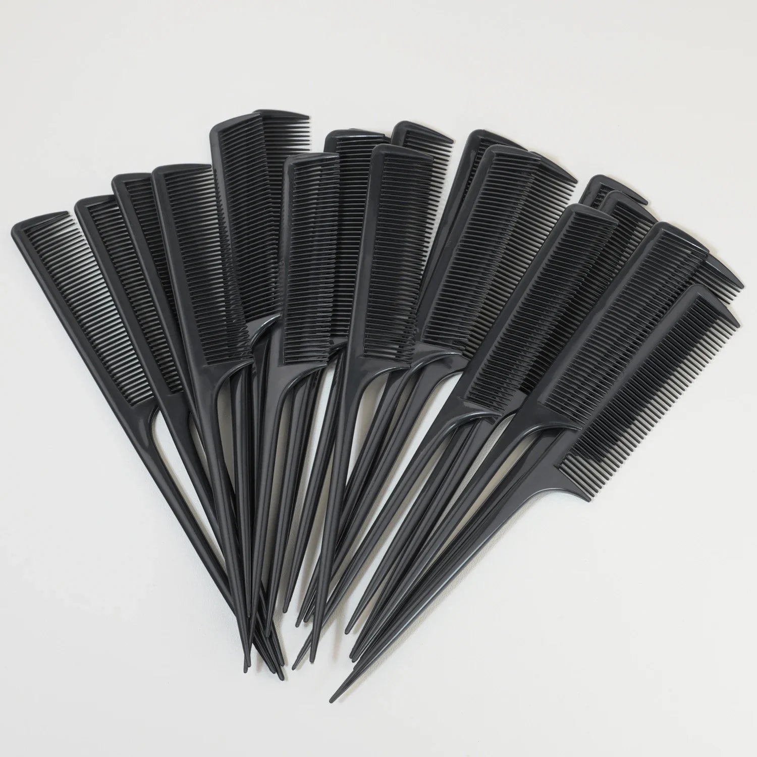 Wholesale 60 Pcs Rat Tail Comb Bulk Hair Styling Comb Plastic Anti Static Heat Resistant Tail Combfor Braiding Hair