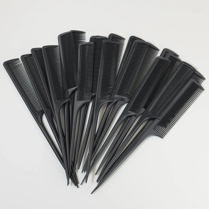 Wholesale 60 Pcs Rat Tail Comb Bulk Hair Styling Comb Plastic Anti Static Heat Resistant Tail Combfor Braiding Hair