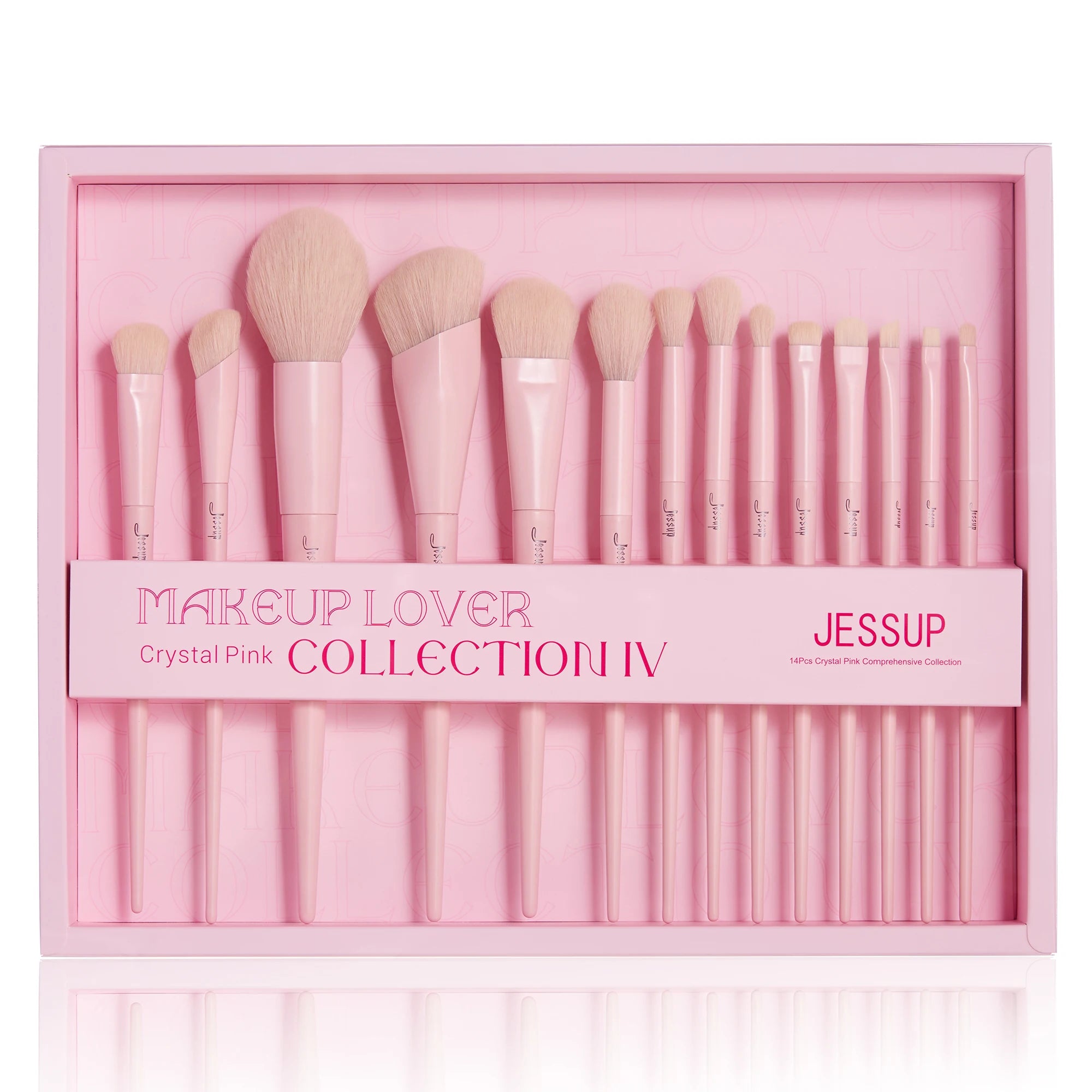 Jessup Makeup Brushes 10-14pc Makeup Brush Set Synthetic Foundation Brush Powder Contour Eyeshadow Liner Blending Highlight T329