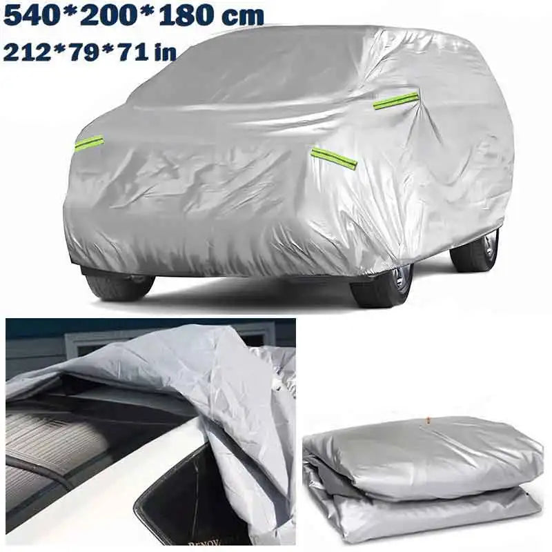 Full Car Cover Sun Dust Scratch Rain Snow UV 190T Waterproof Rainsun Dust Early Breathable Outdoor For SUV Cars