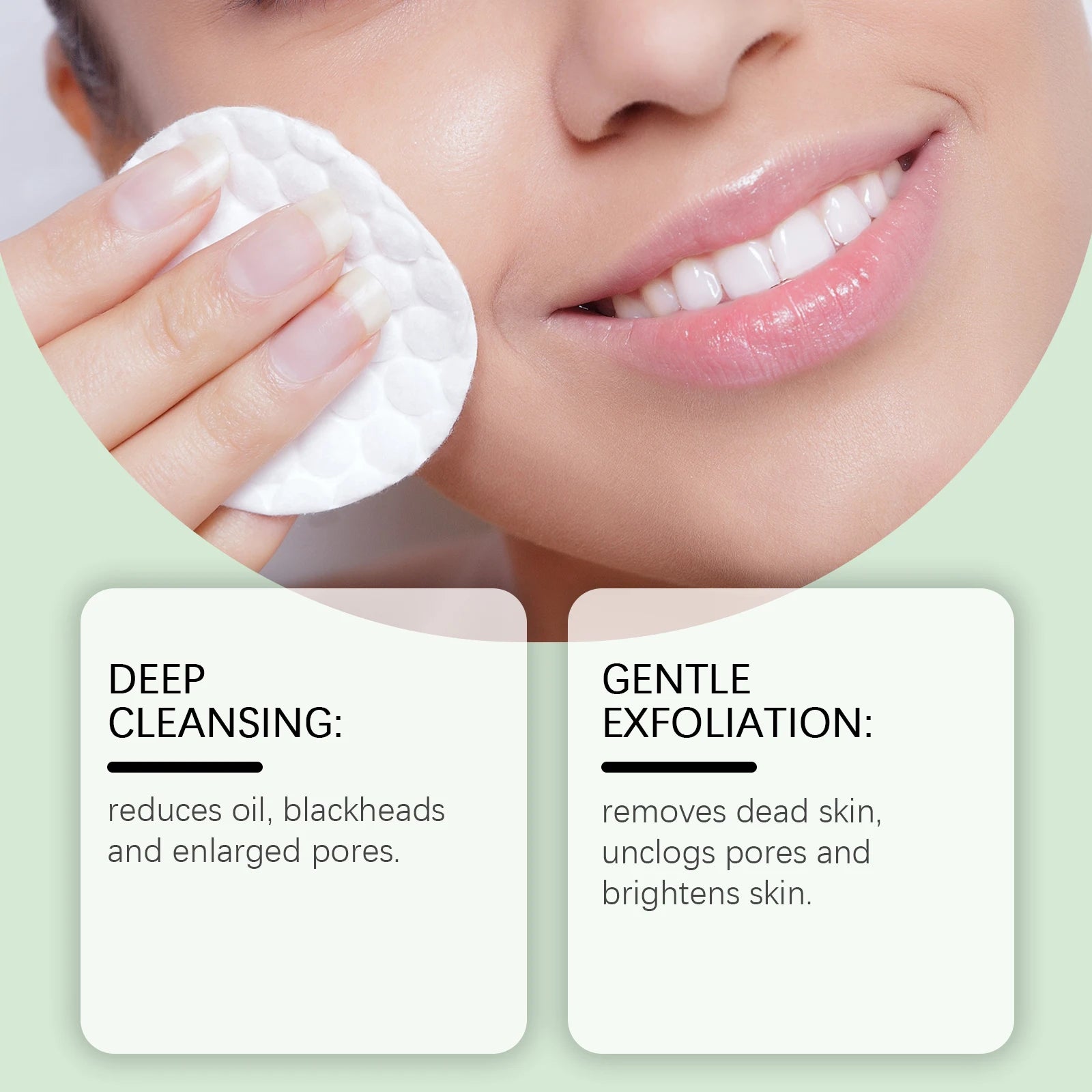 Salicylic Acid Cleaning Pads Reduce Pores Dirt Exfoliate Remove Dead Skin Gentle Oil Control Soothing Facial Care Cotton Pads Halalzen