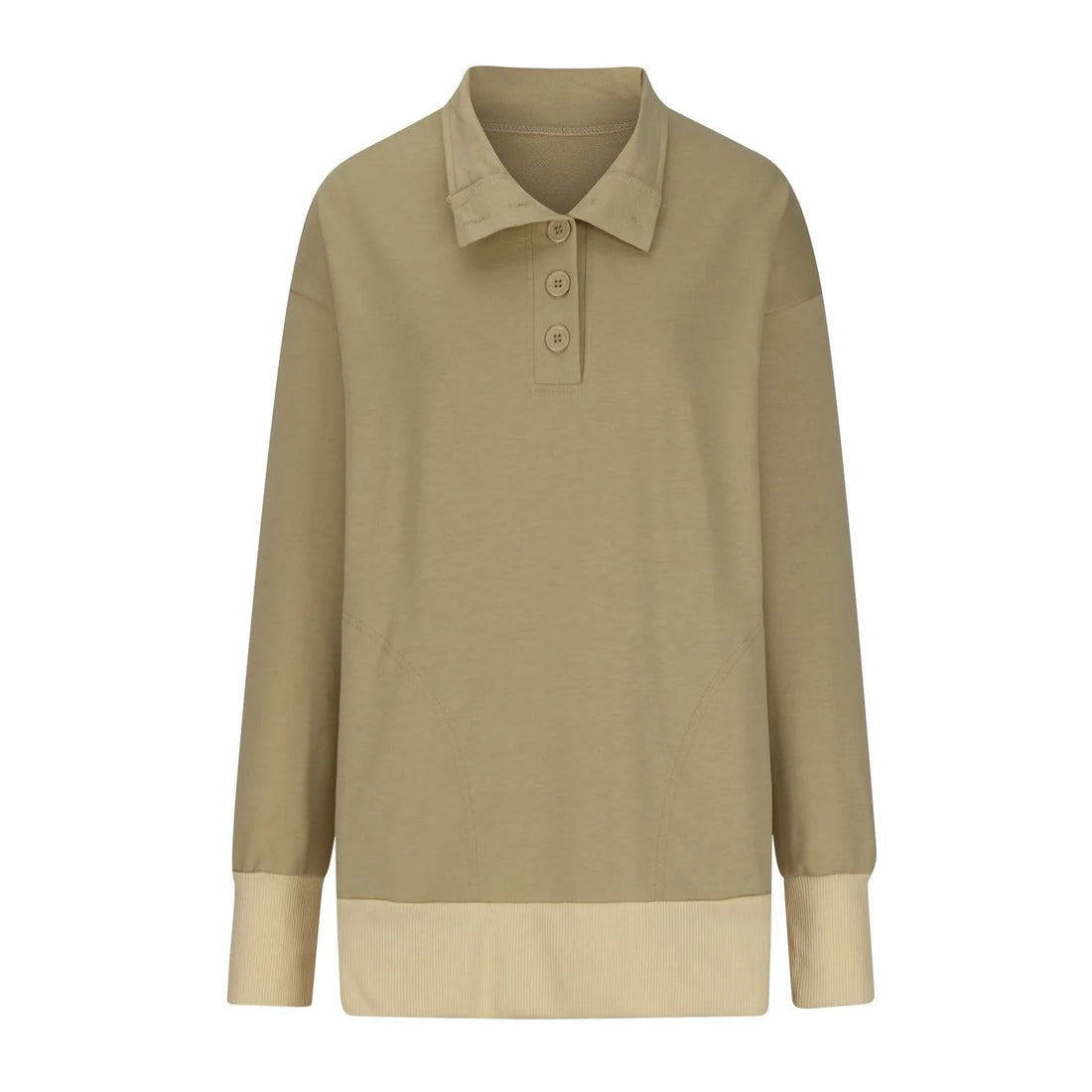 Hoodies Y2k Women Fashion Solid Color Long Sleeve Button Pocket Crease Sweatshirt Top Sudaderas De Mujer