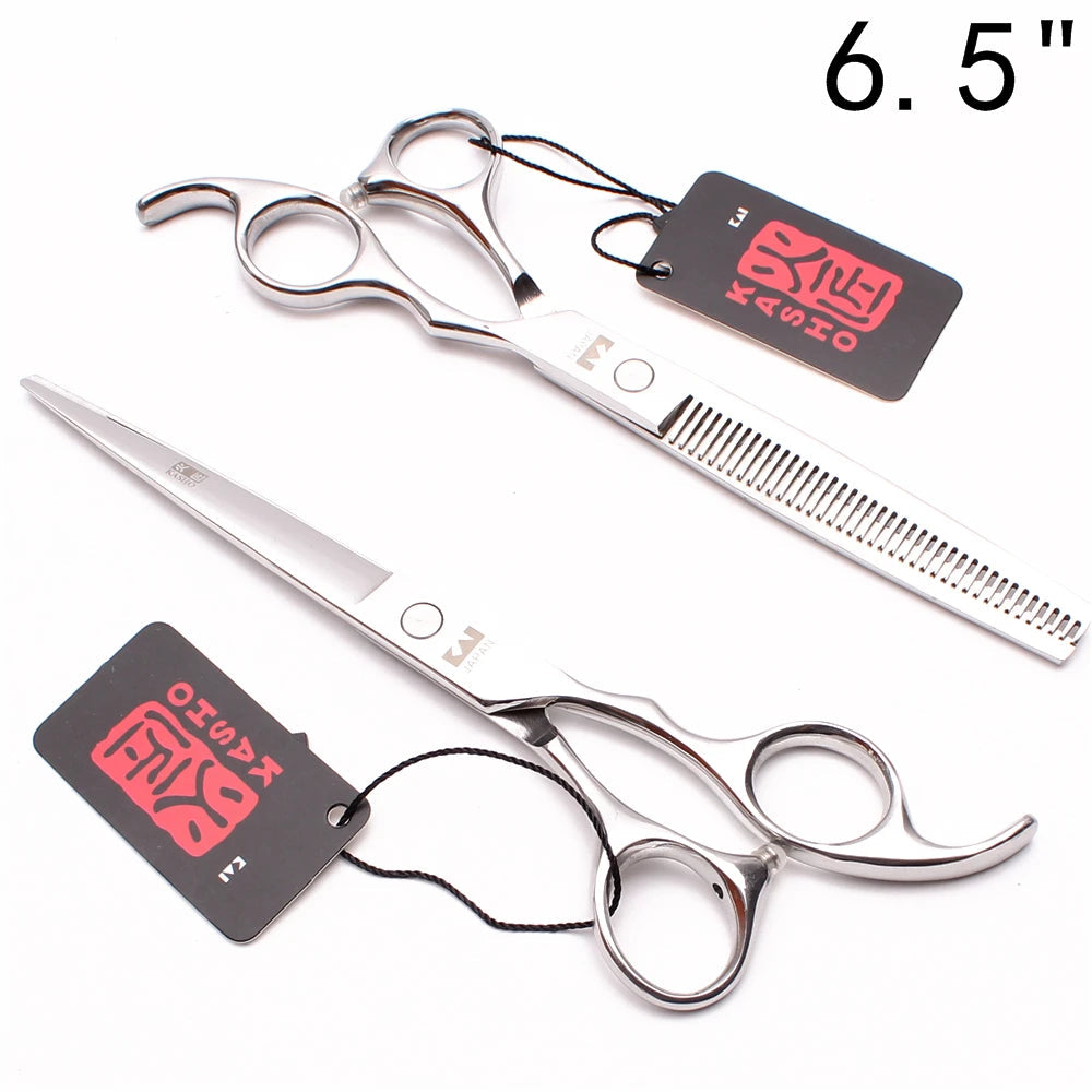 Professional Hair Scissors 5'' 6'' 7'' 8'' Japan Stainless Hairdressing Scissors Barber Thinning Shears Hair Cutting Scissors Halalzen