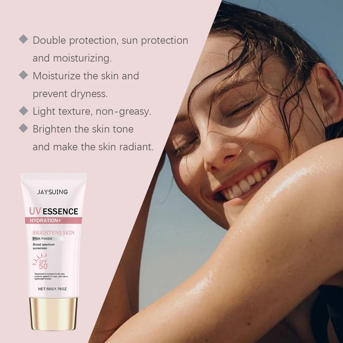 Spf 50+ Sunscreen Stick Hydrating Oil Free Anti Sun UV Protection Natural Sunblock Isolation Cream Mild Face Body Moisturizer Halalzen