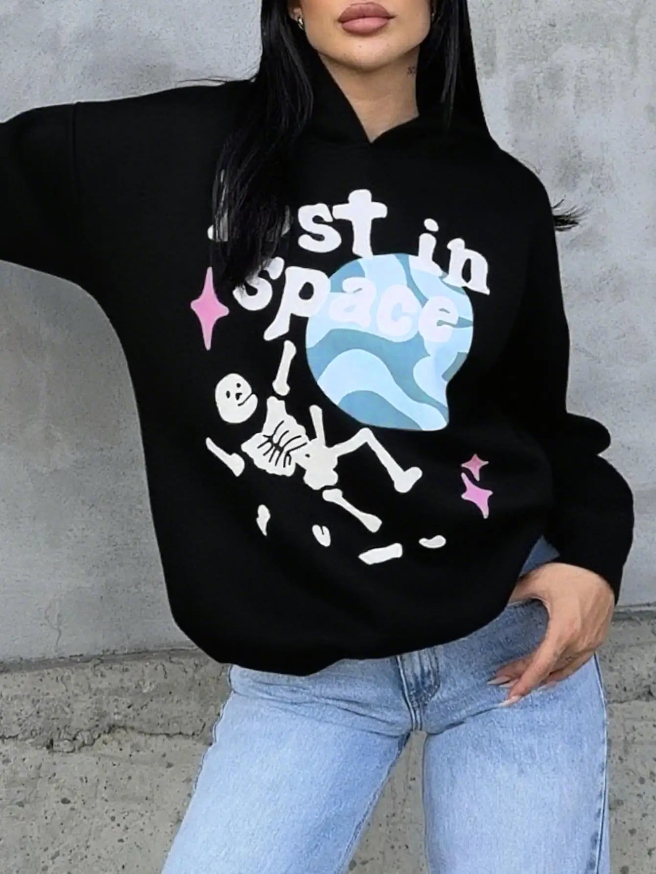 Europe and America Fall Casual Hoodies Street Style Oversized women Clothing y2k clothes Club outfits for 2025