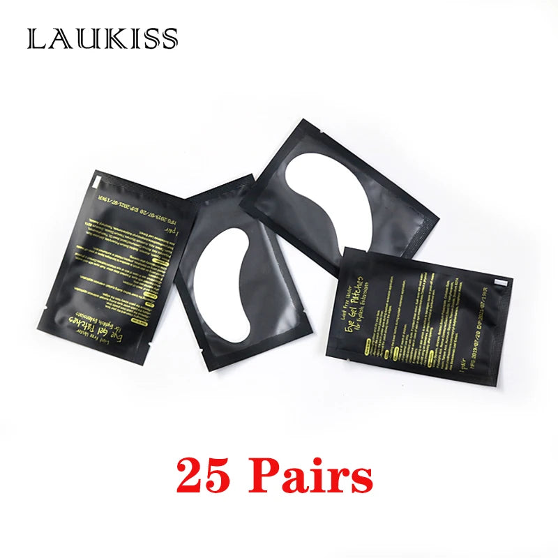 25/50/100Pairs Eye Patches Under Eyelash Pads for Building Paper Patches Lint Free Stickers for False Eyelashes LAUKISS