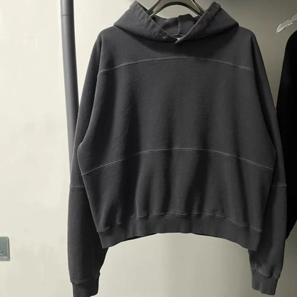 Winter CAVEMPT Hoodies Fashion Street Flower Letter Logo Print Black Hoody Oversized Casual Loose Men Women Hooded Sweatshirts