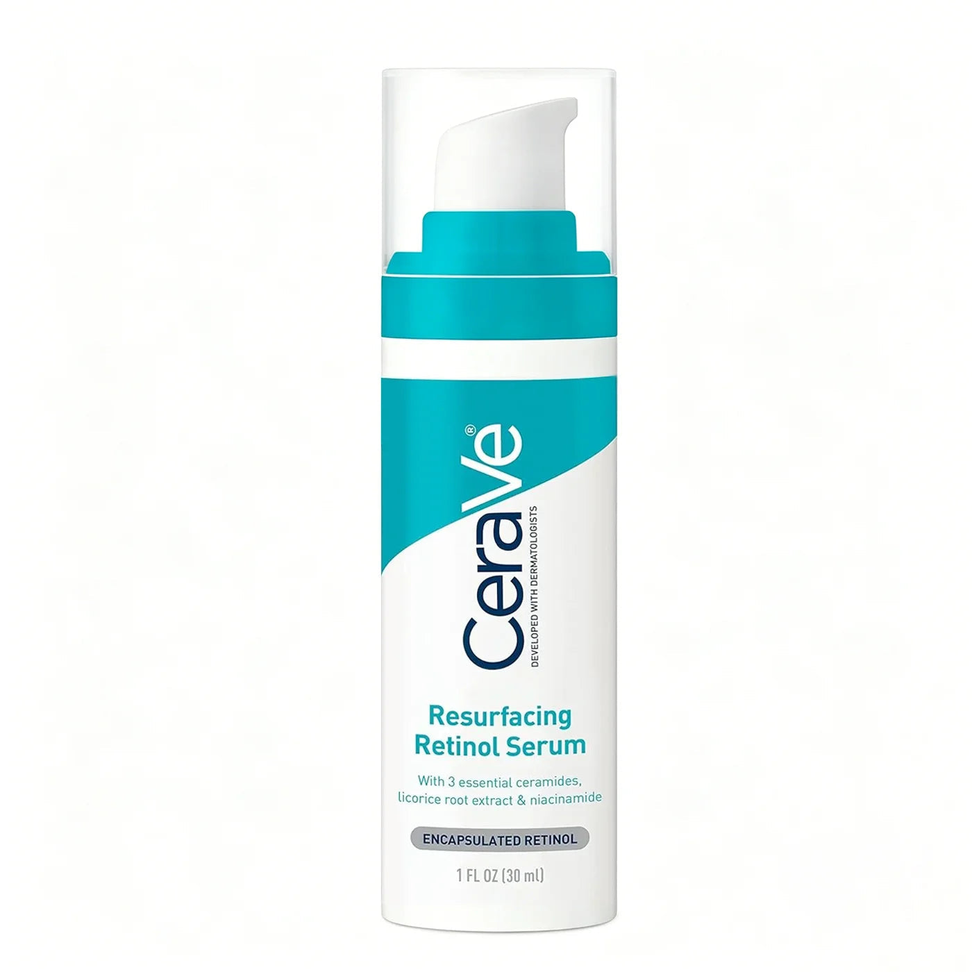 CeraVe Retinol Serum Niacinamide Licorice Root, Skin Smoothing Tone Care, Barrier Repair, Non-Comedogenic For Blemish Prone Skin Halalzen