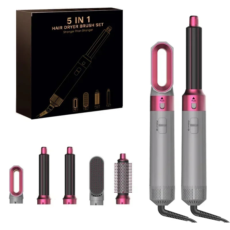 Professional 5 in 1 Hair Dryer Hot Air Comb Curler For Dyson Airwrap Hair Dryer Styling Tool Hair Straightener Hairdressing Tool