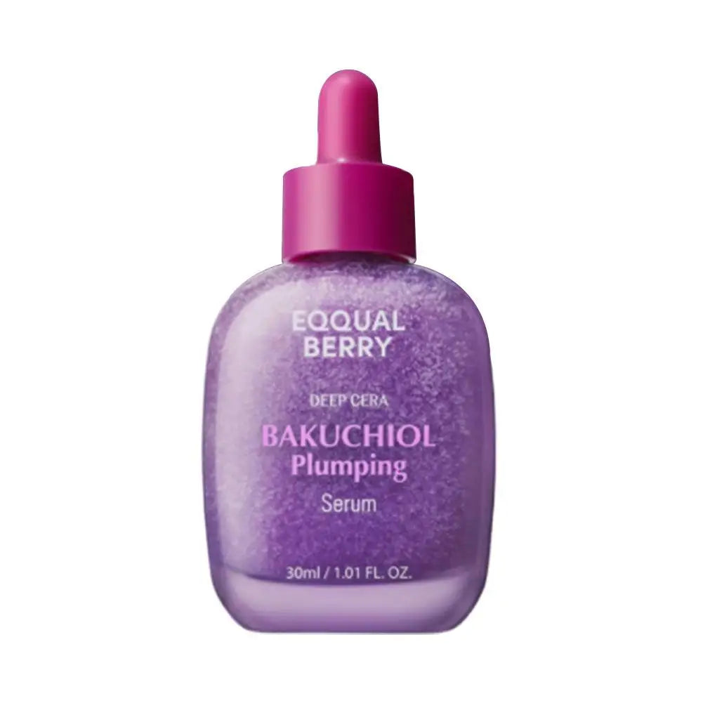 Korean EQQUALBERRY Bakuchiol Plumping Serum - VITAMIN Illuminating Reduces Wrinkles Lifts Skin Moisturizes Brightens Skincare Halalzen