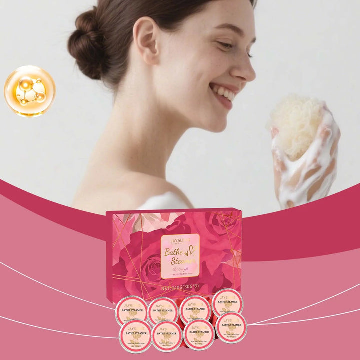 Shower Steamers Tablets Birthday Gifts 8 Pack Shower Bombs Gifts For Her Self Care Spa Moisturizing Bath Tablets Easily Soluble Halalzen