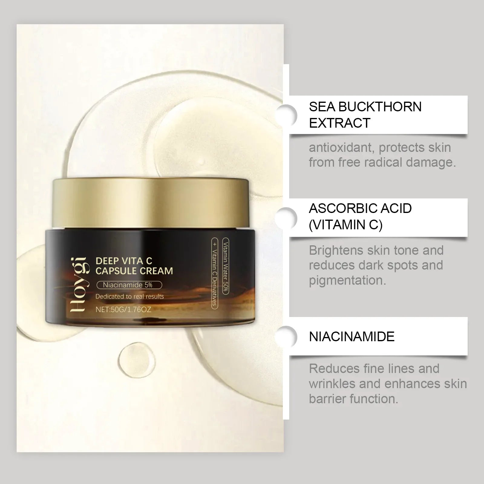 Niacinamide Face Cream Fade Dark Spot Lightening Melasma Even Skin Tone Shrink Pore Brightening Moisturizing Skin Care Cream