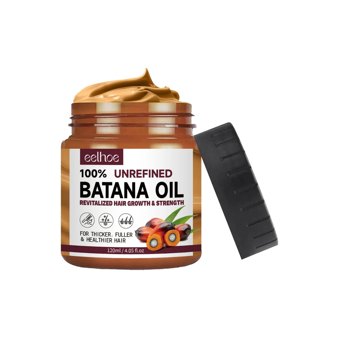 EELHOE Natural Batana Oil Deep Moisturizing Smooth Thick Hair Growth Shampoo and Conditioner for Damaged Hair Keratin Treatment Halalzen