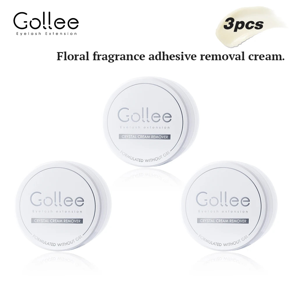 Gollee Eyelash Glue Remover Quick Unloading Adhesive Fragrance of Flowers Professional Cream Remover for Eyeslashes Makeup Tools