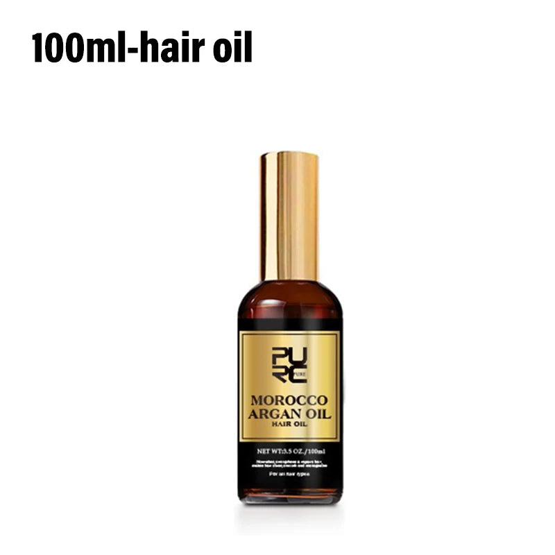 Morocco Argan Oil Shampoo Conditioner Hair Mask Treatment Deep Repairing Damage Dry Scalp Cleaning PURC Hair Care 500ML Shampoos