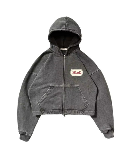 Autumn And Winter American New Fashion Letter Embroidered Hoodie Sweater Women Y2K Gothic Hip-hop Popular Couple Sweatshirt