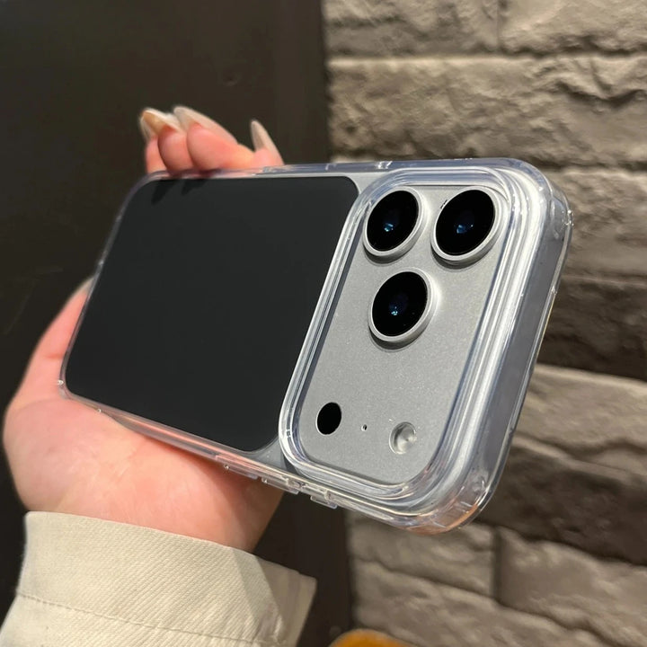 Moda Renkli Blok Şeffaf Kenarlı Telefon Kılıfı iPhone 15 16 17 Pro Max 17Air TPU Darbe Emici Zırh Kılıf 17pro 16proMax için