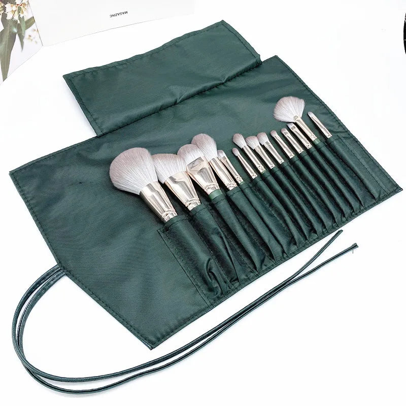 KLINA 14Pcs Makeup Brushes Soft Makeup Tools Cosmetic Powder Eye Shadow Foundation Blush Blending Detail Eyebrow Lip Beauty Halalzen