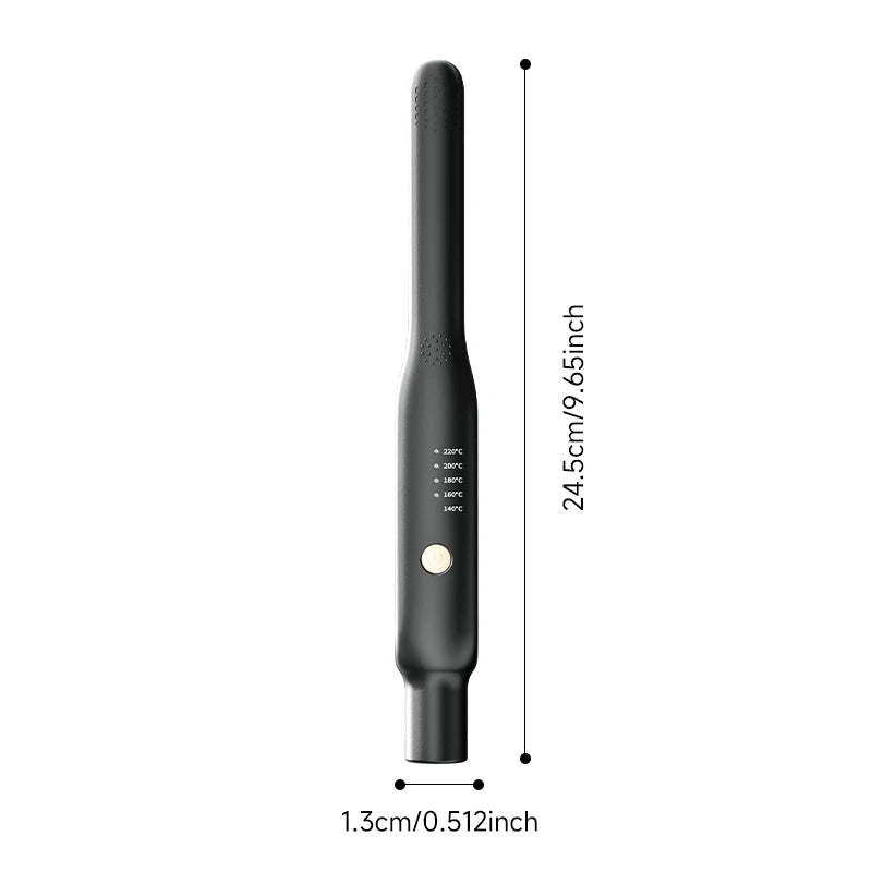 2-in-1 Mini Hair Straightener & Curler - Ceramic Fast Heating 140-220°C - Portable Flat Iron for Short Hair Travel Styling Halalzen