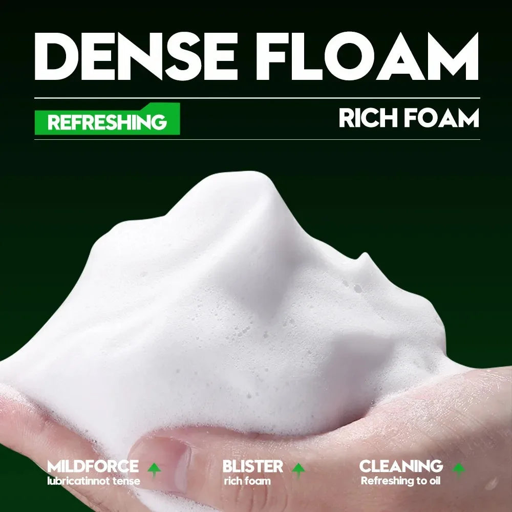 Deep Cleansing Men's Facial Cleanser, Oil Control, Moisturizing, Blackhead Removal, Lightening Dark Spots, Shrinking Pores, Removing Acne Marks, and Fine Facial Cleansing Milk 100g Halalzen