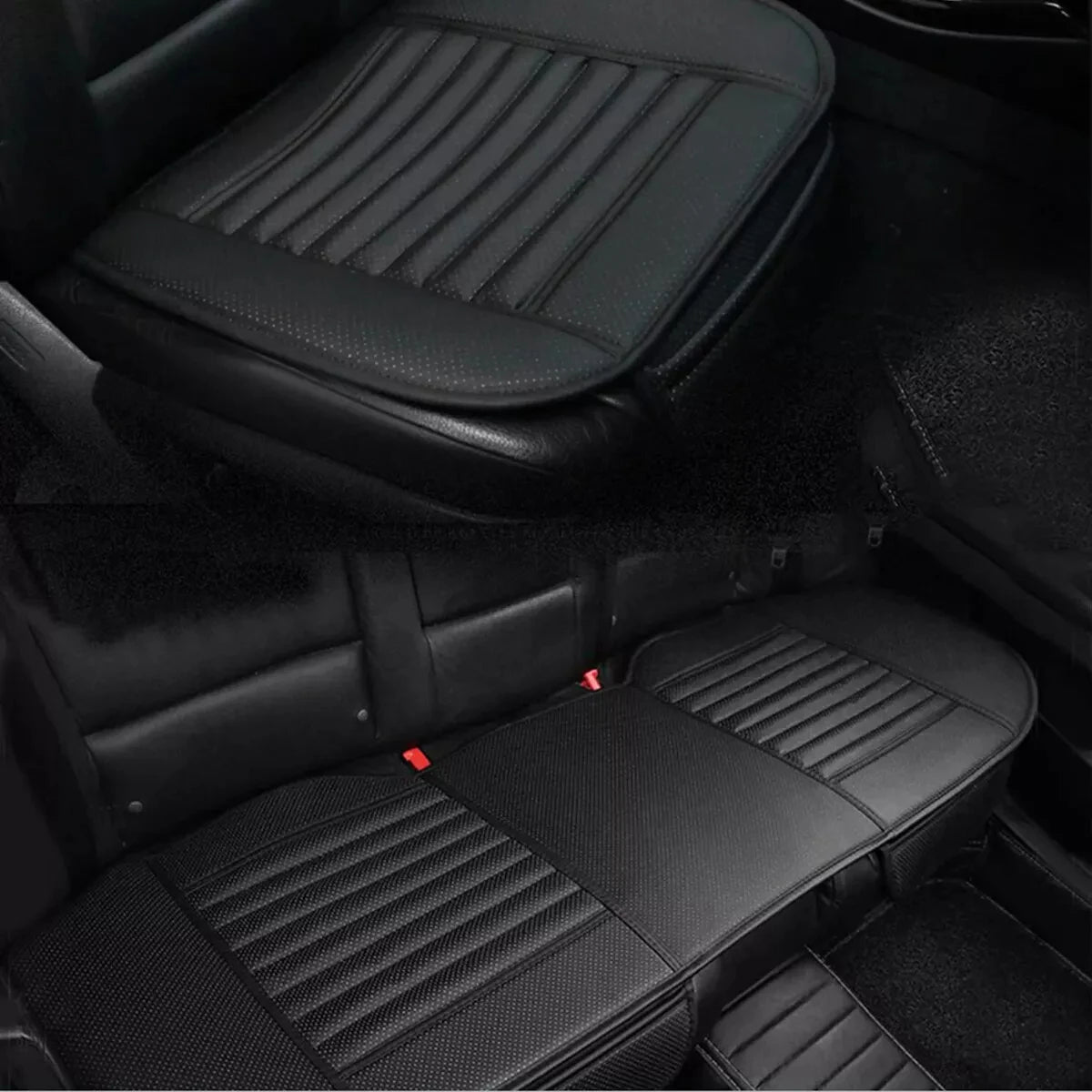 Four Season Rear Back Car Seat Cover PU Leather Seat Cushion Universal Breathable Seats Cover Protector Pad Interior Accessories