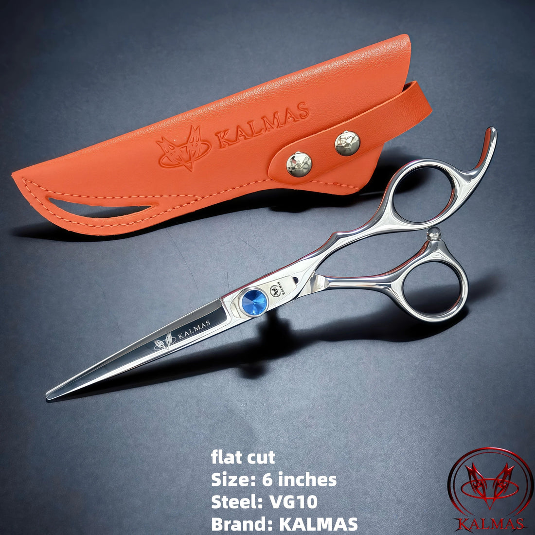 KALMAS Professional Hairdressing Scissors Set - Thinning Flat Tooth Scissors for Home Hair Cutting Styling Tools Halalzen