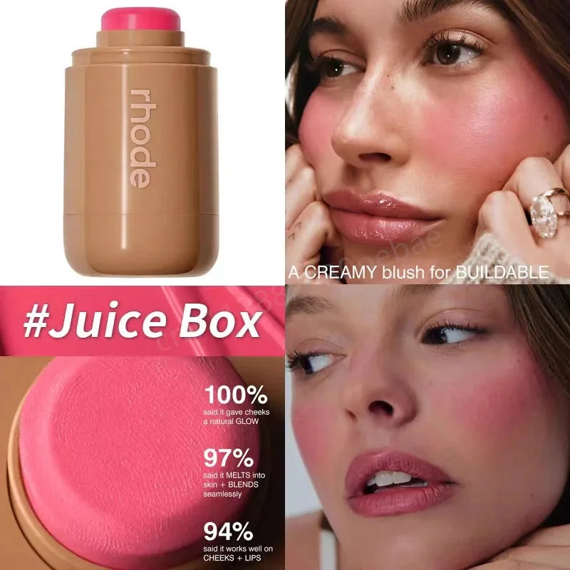 Rhode Powder Pocket Blush Hydrating Contouring Shading Face Nose Shadow Profile Natural Cream Lip Gloss Cheek Easy Apply Color