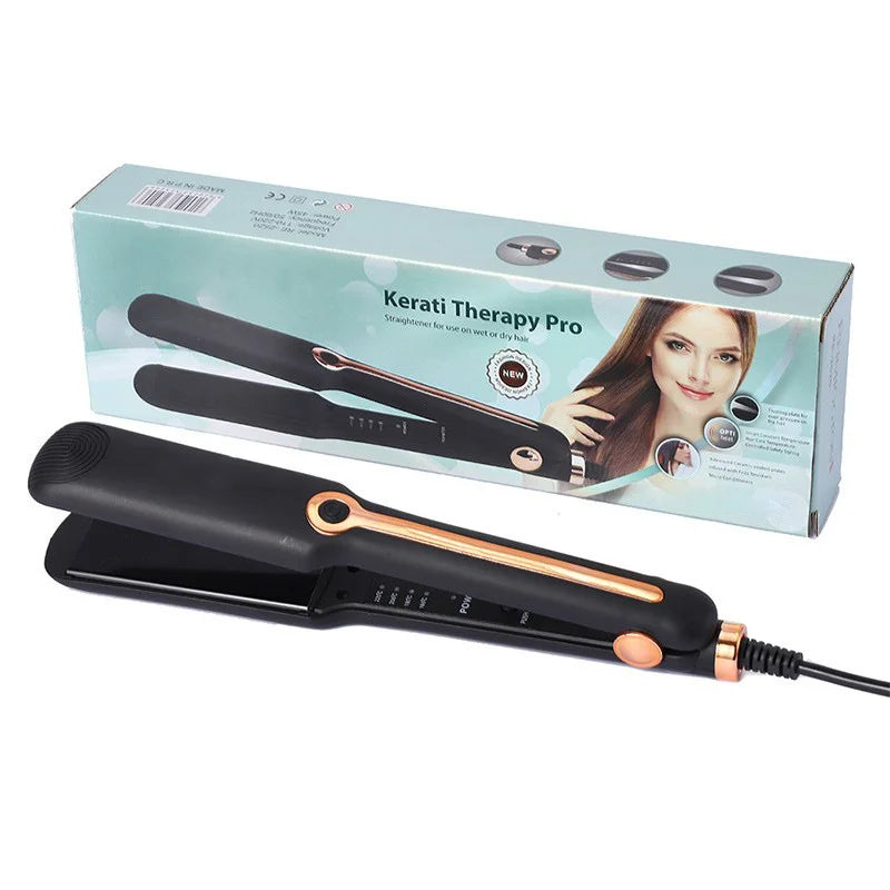 Professional ladies hair straightener portable small electric splint straight styling tool hair straightener and curler 2 in 1 Halalzen