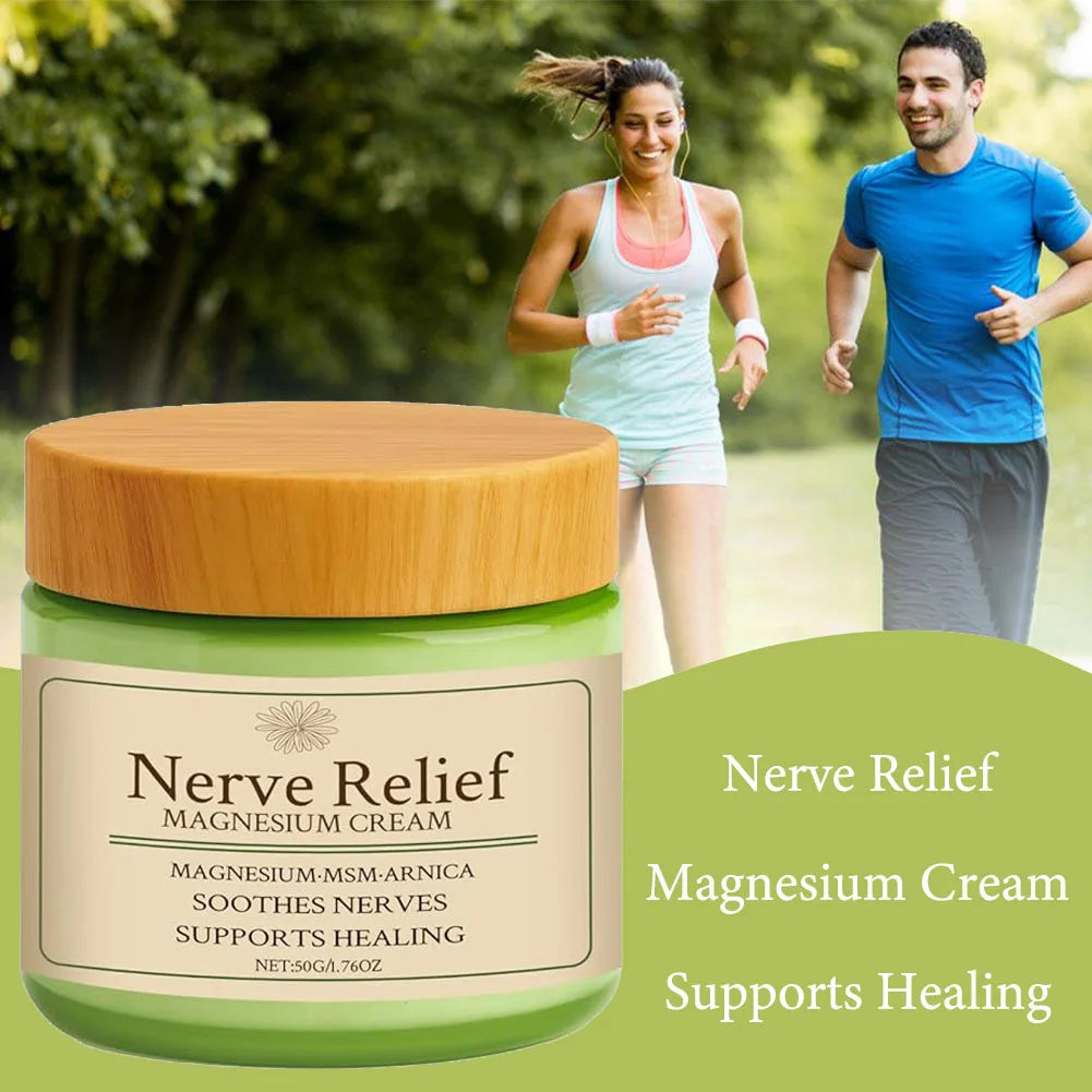Nerve Relief Magnesium Cream with MSM & Arnica Soothes Daily Soothing Support Soothing Relief & Relaxatio Body Care Cream