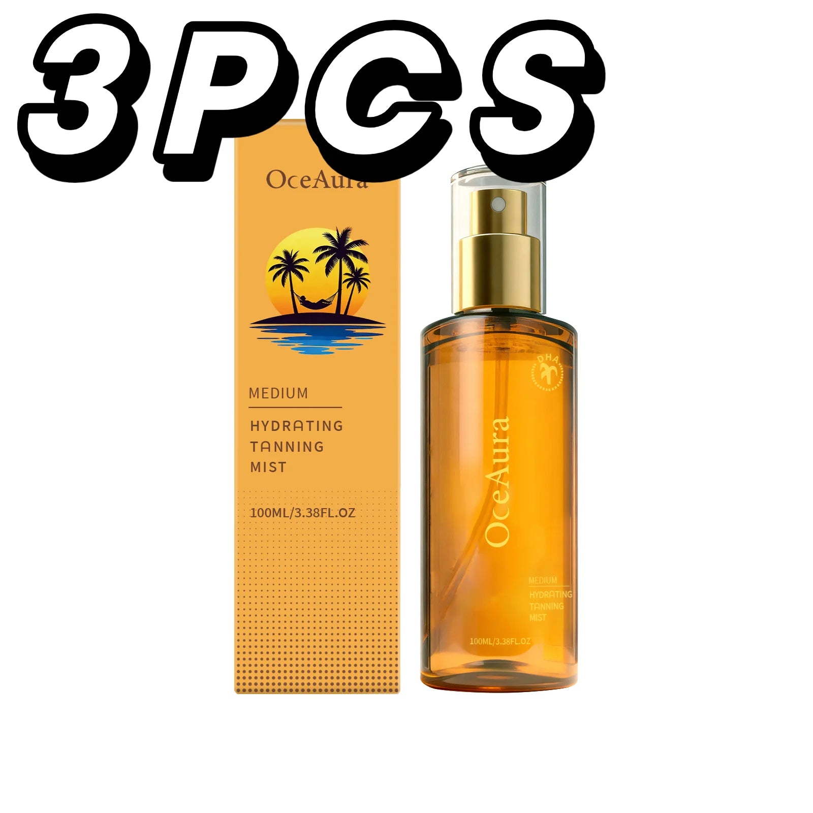 Hydrating Self Tanner Mist Sunless Tanning Spray Medium Bronze Glow Body Bronzer Water Natural Fake Tan Mist Long Lasting
