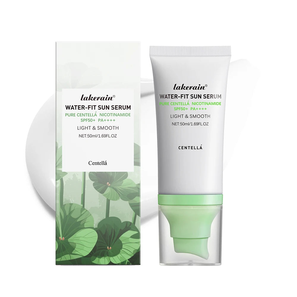 Sunscreen SPF 50 Centella Asiatica No Sticky Refreshing Sunscreen 50ml Sunscreen Essence for Dry Oily Sensitive Skincare Halalzen