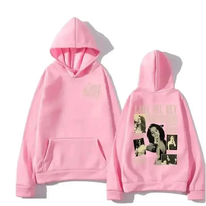 Casual Lana Del Rey Singer Hoodies for Men and Women Harajuku Fashion Long Sleeve Sweatshirt Moleton Graphic Print Streetwear