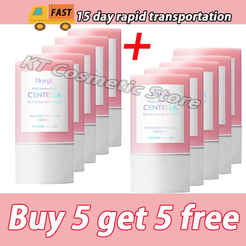 Centella Clay Mud Stick Mask Pore Minimizing Quick Shrink Pores Remove Blackheads Acne Scars Moisturizing Brighten Korean Makeup