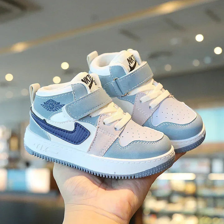 New KIDS Shoes High Top Casual Shoes Fashion Sneakers Boys Girls Running Shoes Outdoor Non Slip Walking Shoes