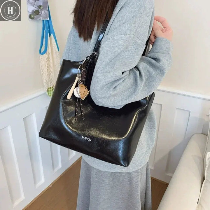 Large Capacity Women Tote Bag Soft PU Leather Shoulder Bag Comfortable Multipurpose for Work School Shopping Travel Essentials HALALZEN